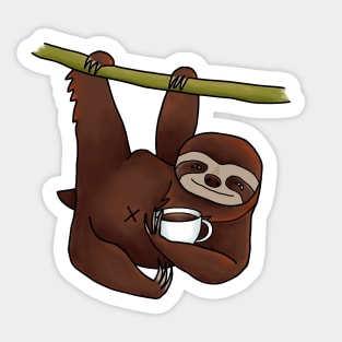 Sloth and Coffee Sticker